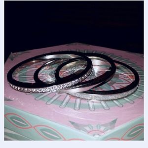 3 silver bangles